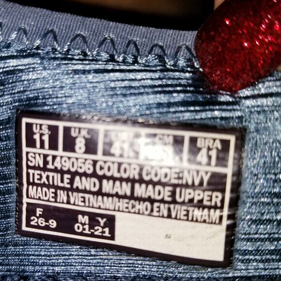 SKECHERS Women's Navy Arch Fit "LUCKY THOUGHTS" #149056 Slip On Size 11 - Picture 10 of 12